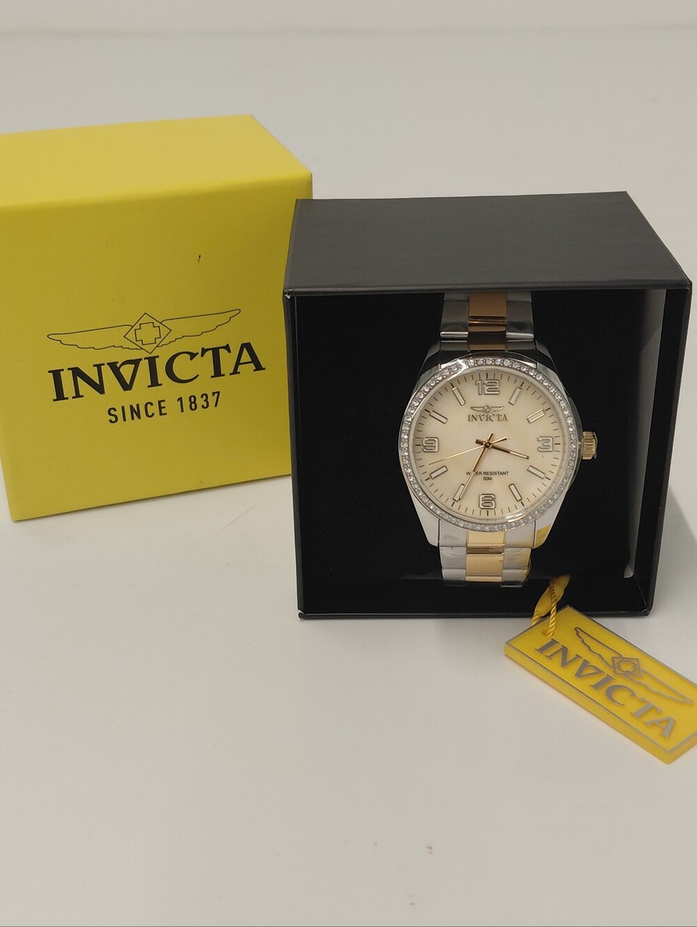 Invicta Specialty Lautus Mother Of Pearl Two Tone Unisex Watch - 38mm